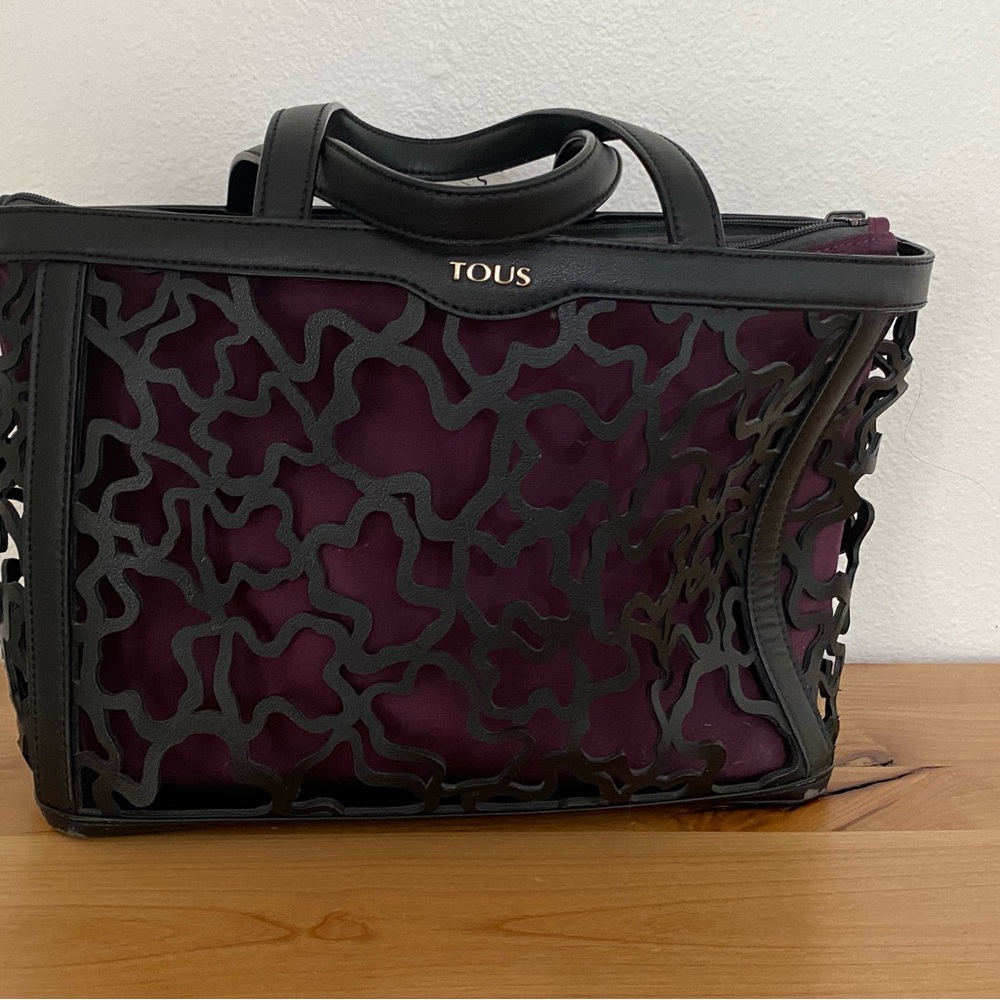 Tous Black Tote with three inserts